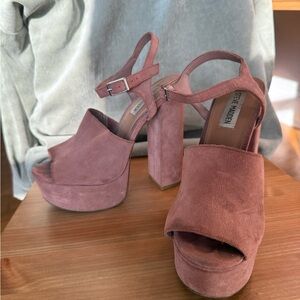 Steve Madden Women's Dusty Pink Platform Heels